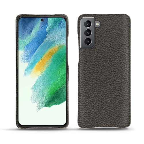 Eine hochwertige Lederhülle für das Samsung Galaxy S21 FEAnthracite ( Pantone #41403c ) 