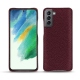 Coque cuir Samsung Galaxy S21 FE - Lie de vin ( Pantone 5115C ) 