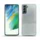 Coque cuir Samsung Galaxy S21 FE - Platinium ( Pantone 877C ) 