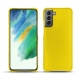 Coque cuir Samsung Galaxy S21 FE - Jaune fluo