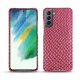 Coque cuir Samsung Galaxy S21 FE - Serpent ciclamino
