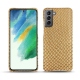 Lederschutzhülle Samsung Galaxy S21 FE - Serpent sabbia