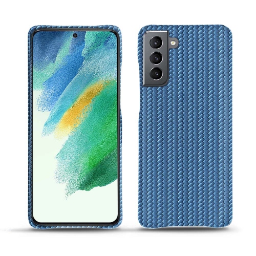 A quality leather case for the Samsung Galaxy S21 FEAbaca ishia ( Pantone #395775 ) 