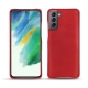 Coque cuir Samsung Galaxy S21 FE - Rouge troupelenc