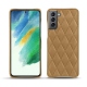 Coque cuir Samsung Galaxy S21 FE - Sable vintage - Couture