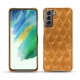 Samsung Galaxy S21 FE leather cover - Or Maïa - Couture