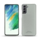 Coque cuir Samsung Galaxy S21 FE - Gris PU