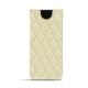 Custodia in pelle Samsung Galaxy S21 FE - Ivoire - Couture ( Sleek P C12 - White ) 