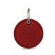 Porta-chaves em couro - Tomate ( Pantone 187C ) 
