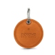 Porta-chaves em couro - Mandarine vintage ( Pantone 165C ) 