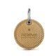 Leather key ring - Serpent sabbia