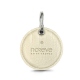 Leather key ring - Crocodile milk