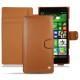 Nokia Lumia 830  leather case - Marron ( Nappa - Pantone 1615C ) 