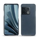 Lederschutzhülle OnePlus 10 Pro - Jean vintage ( Roughtcut - Pantone 285U  ) 