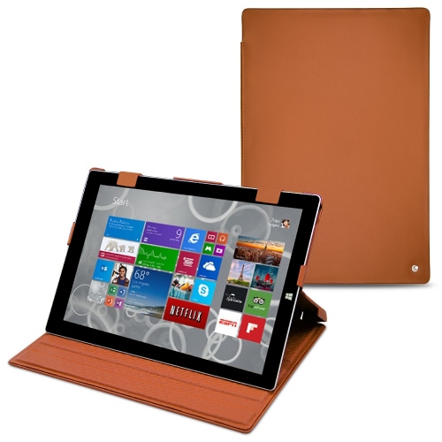 硬质真皮保护套 Microsoft Surface Pro 3 Marron ( Nappa - Pantone #8B4720 ) 
