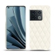 Lederschutzhülle OnePlus 10 Pro - Blanc - Couture ( Bologna - White ) 