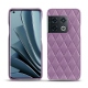 OnePlus 10 Pro leather cover - Lilas - Couture ( Nappa - Pantone 2645U ) 