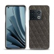 Lederschutzhülle OnePlus 10 Pro - Anthracite - Couture ( Pantone 424C ) 