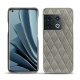 Coque cuir OnePlus 10 Pro - Acier vintage - Couture