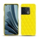 Custodia in pelle OnePlus 10 Pro - Jaune fluo - Couture
