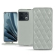 Capa em pele OnePlus 10 Pro - Gris - Couture ( Nappa - Pantone W428C ) 