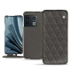 OnePlus 10 Pro leather case - Anthracite - Couture ( Pantone 424C ) 