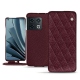 Capa em pele OnePlus 10 Pro - Lie de vin - Couture ( Pantone 5115C ) 