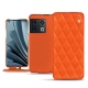 Housse cuir OnePlus 10 Pro - Orange fluo - Couture