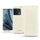 가죽 커버 OnePlus 10 Pro - Blanc PU
