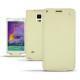 가죽 커버 Samsung SM-N910 Galaxy Note 4  - Ivoire ( Sleek P C12 - White ) 