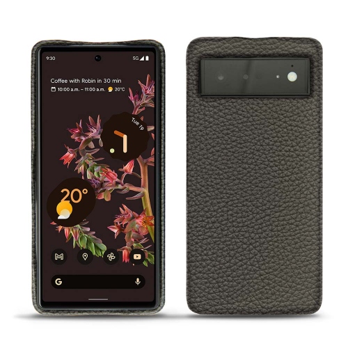 Funda trasera de cuero para el Google Pixel 6Anthracite ( Pantone #41403c ) 