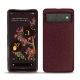 Coque cuir Google Pixel 6 - Lie de vin ( Pantone 5115C ) 