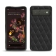 Coque cuir Google Pixel 6 - Noir - Couture ( Nappa - Black ) 