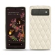 Capa em pele Google Pixel 6 - Blanc - Couture ( Bologna - White ) 