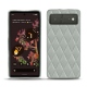 Funda de piel Google Pixel 6 - Gris - Couture ( Nappa - Pantone W428C ) 