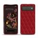 Funda de piel Google Pixel 6 - Rouge - Couture ( Nappa - Pantone 199C ) 