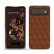 Funda de piel Google Pixel 6 - Marron - Couture ( Nappa - Pantone 1615C ) 