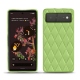 Coque cuir Google Pixel 6 - Vert olive - Couture ( Nappa - Pantone 578U ) 