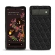 Lederschutzhülle Google Pixel 6 - Ebène - Couture ( Sleek P C12 - Black ) 