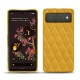Lederschutzhülle Google Pixel 6 - Jaune soulèu - Couture