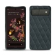 Coque cuir Google Pixel 6 - Blu marino - Couture