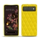 Custodia in pelle Google Pixel 6 - Jaune fluo - Couture