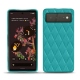 Custodia in pelle Google Pixel 6 - Bleu fluo - Couture