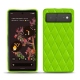 Custodia in pelle Google Pixel 6 - Vert fluo - Couture
