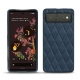 Custodia in pelle Google Pixel 6 - Jean vintage - Couture