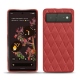 Coque cuir Google Pixel 6 - Cerise vintage - Couture