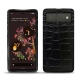 Coque cuir Google Pixel 6 - Crocodile nero