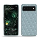 Custodia in pelle Google Pixel 6 Pro - Bleu ciel - Couture ( Nappa - Pantone 277C ) 