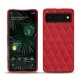 Google Pixel 6 Pro leather cover - Rouge troupelenc - Couture