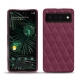 Coque cuir Google Pixel 6 Pro - Prune vintage - Couture